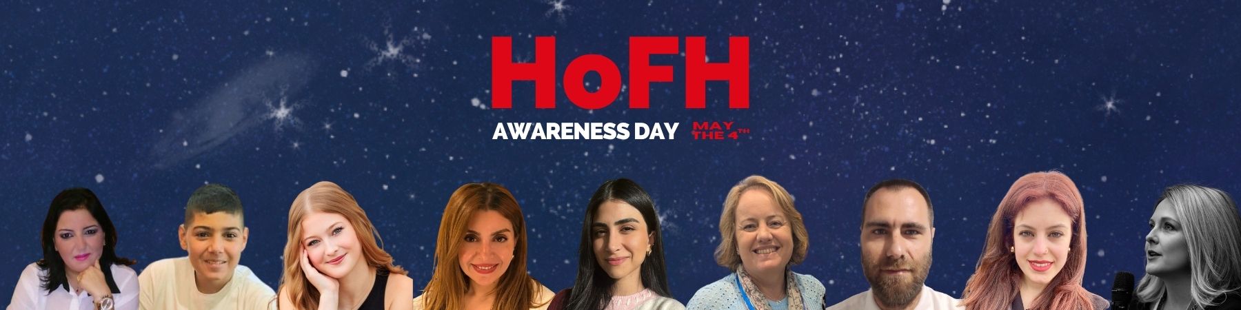 HoFH Awareness Day header picture with ambassadors